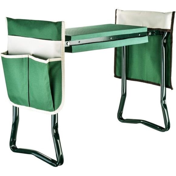 Garden Kneeler And Seat With 2 Bonus Tool Pouches - Portable Garden Bench - Picture 1 of 6